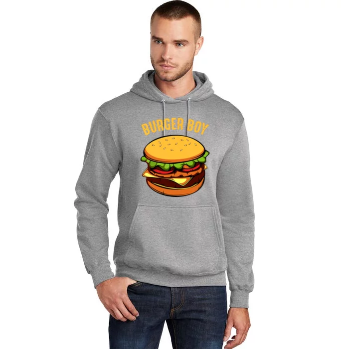 Hamburger Cheeseburger Burger Boy Funny Fast Food Lover Tall Hoodie