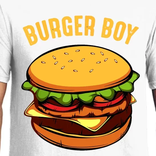 Hamburger Cheeseburger Burger Boy Funny Fast Food Lover Pajama Set