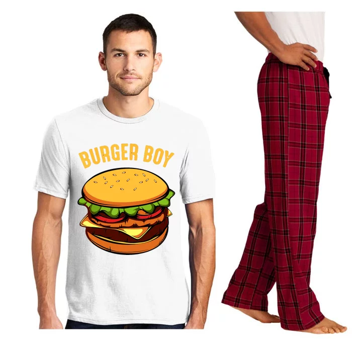 Hamburger Cheeseburger Burger Boy Funny Fast Food Lover Pajama Set