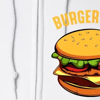 Hamburger Cheeseburger Burger Boy Funny Fast Food Lover Full Zip Hoodie