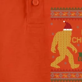 Hairy Christmas Bigfoot Santa Claus Ugly Christmas Sweater Gift Dry Zone Grid Performance Polo