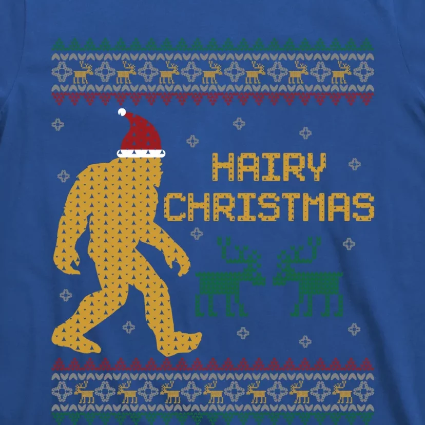 Hairy Christmas Bigfoot Santa Claus Ugly Christmas Sweater Gift T-Shirt