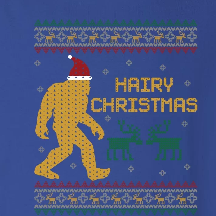 Hairy Christmas Bigfoot Santa Claus Ugly Christmas Sweater Gift Toddler Long Sleeve Shirt