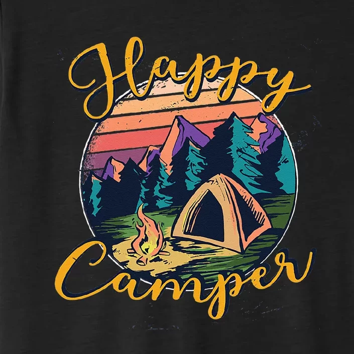 Happy Camper Birthday Party Gift Camping Fan ChromaSoft Performance T-Shirt