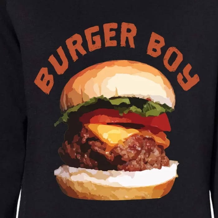 Hamburger Cheeseburger Burger Funny Fast Food Gift Womens California Wash Sweatshirt