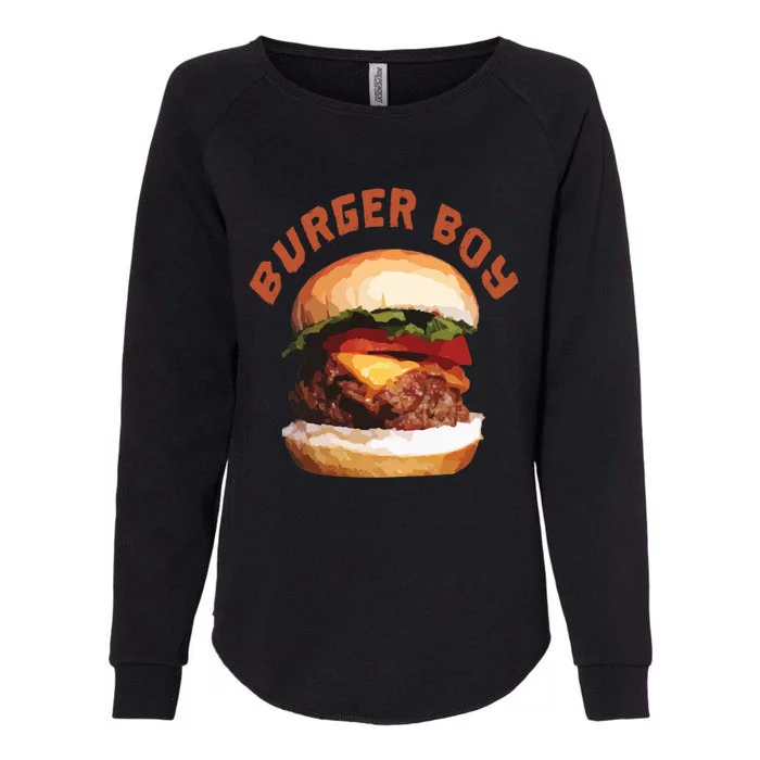 Hamburger Cheeseburger Burger Funny Fast Food Gift Womens California Wash Sweatshirt