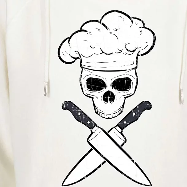 Head Chef Cook Catering Culinary School Cookery Set Foodie Gift Womens Funnel Neck Pullover Hood