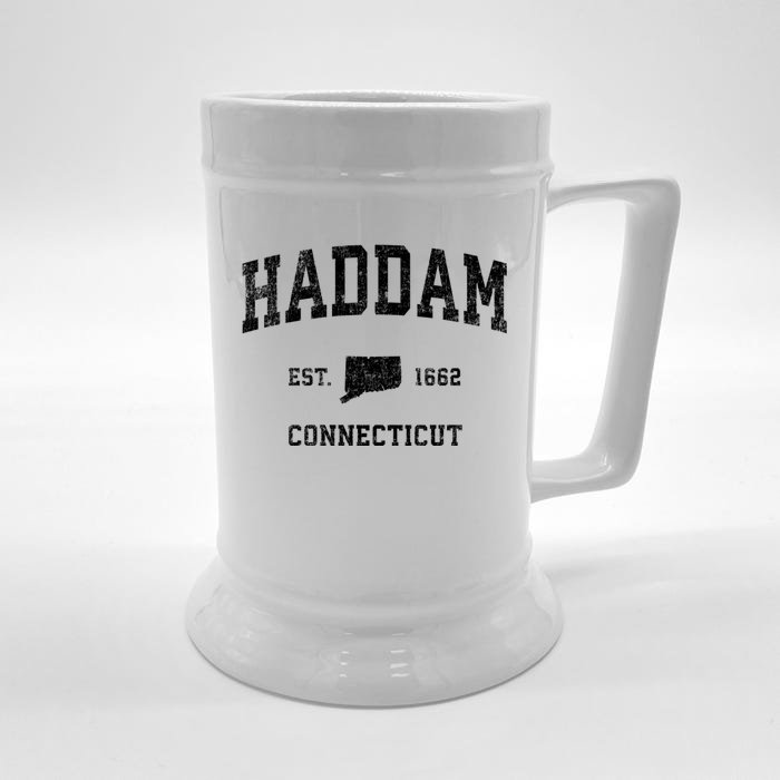 Haddam Connecticut Ct Vintage Sports Front & Back Beer Stein