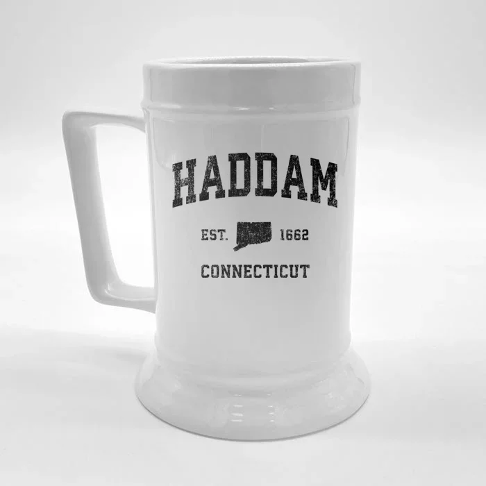 Haddam Connecticut Ct Vintage Sports Front & Back Beer Stein