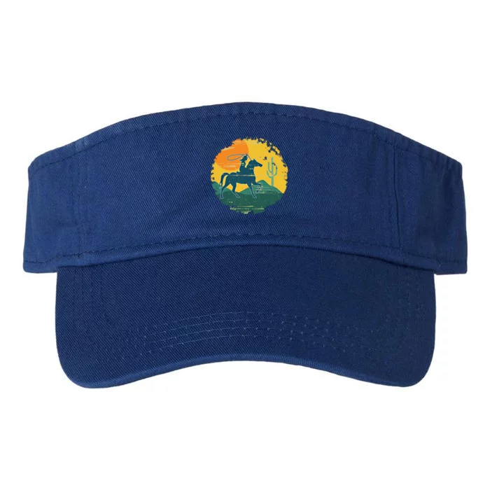 Horse Cow Cow Horseback Rodeo Lover Thoroughbred Gift Valucap Bio-Washed Visor