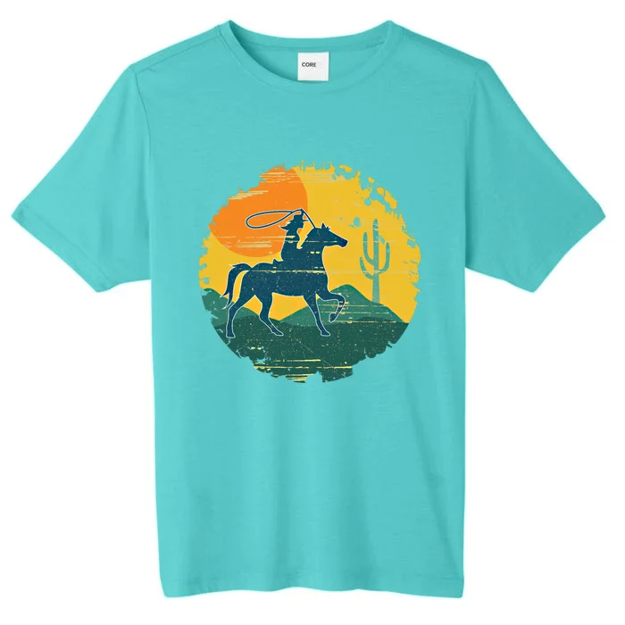 Horse Cow Cow Horseback Rodeo Lover Thoroughbred Gift ChromaSoft Performance T-Shirt