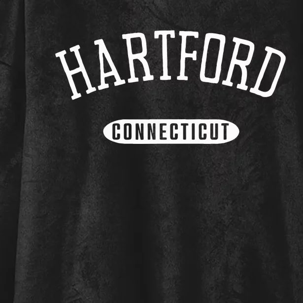 Hartford Ct Classic Style Hartford Connecticut Ct Hooded Wearable Blanket