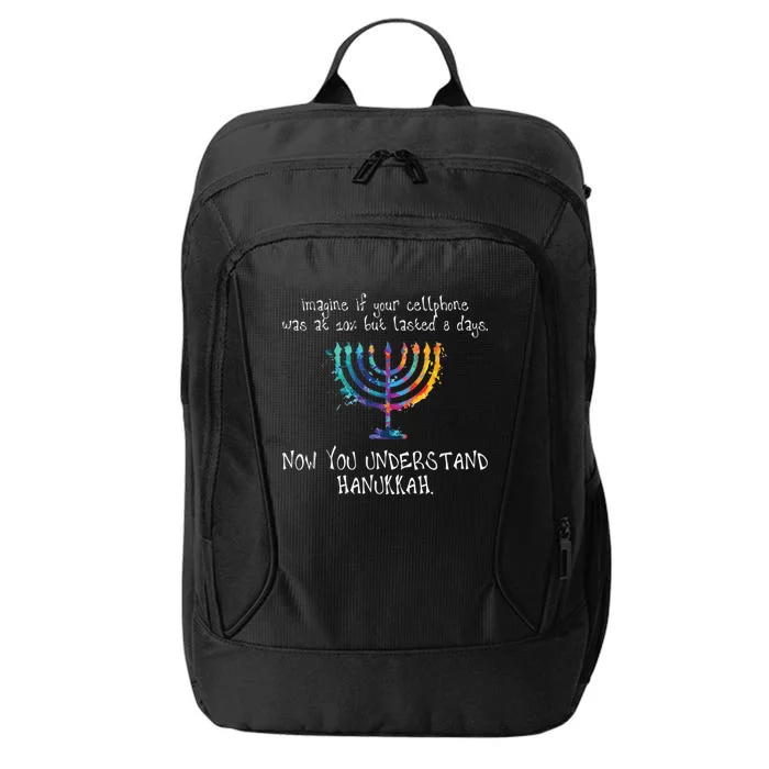 Hanukkah Chanukah - Cellphone Meme - Funny Jewish Gifts City Backpack