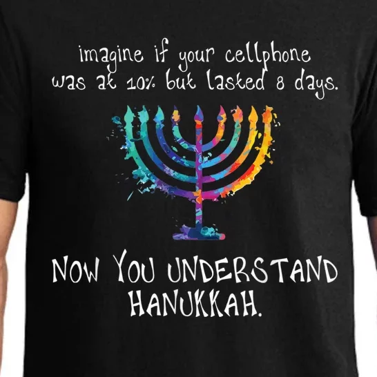 Hanukkah Chanukah - Cellphone Meme - Funny Jewish Gifts Pajama Set