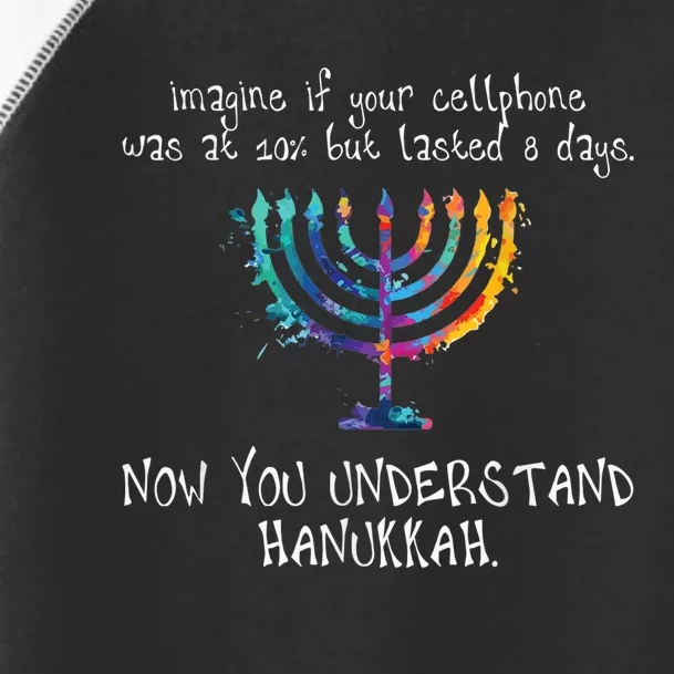 Hanukkah Chanukah - Cellphone Meme - Funny Jewish Gifts Toddler Fine Jersey T-Shirt