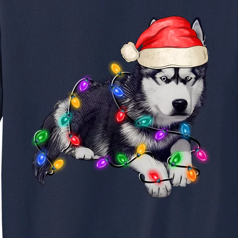 Husky Christmas Cute Dog Lover Holiday Tall Sweatshirt