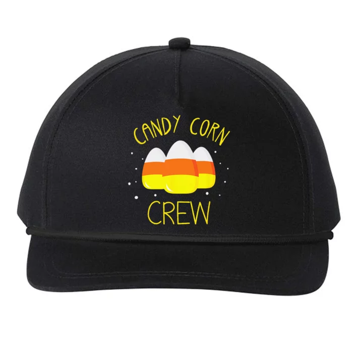 Halloween Candy Corn Squad Team Candy Corn Crew Halloween Snapback Five-Panel Rope Hat