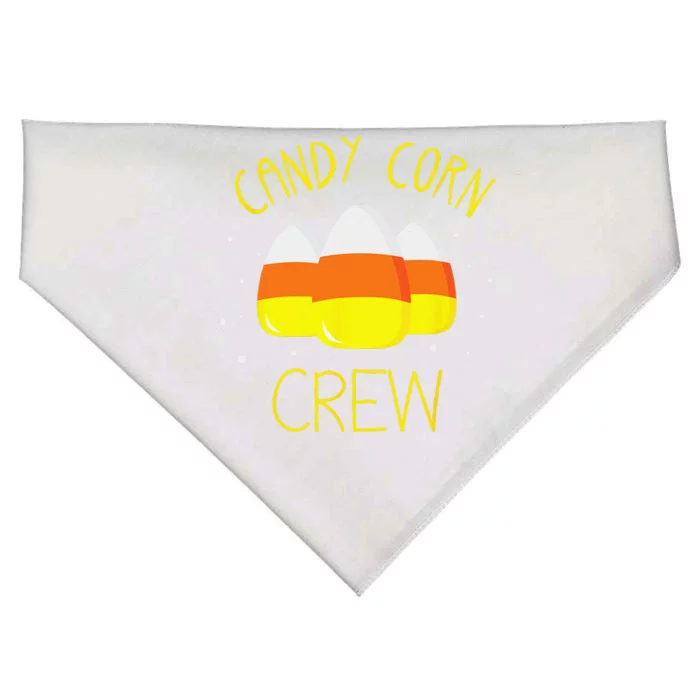 Halloween Candy Corn Squad Team Candy Corn Crew Halloween USA-Made Doggie Bandana