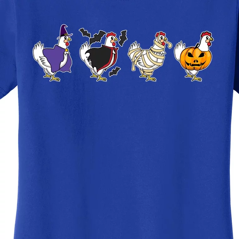 Halloween Chicken Costume Witch Vampire Mummy Pumpkin Jack Funny Gift Women's T-Shirt