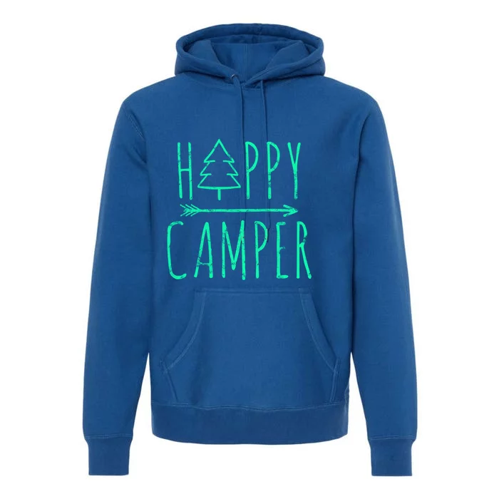 Happy Camper Camping Gift Premium Hoodie