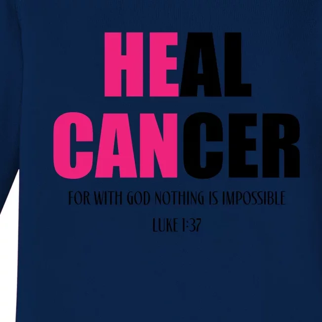 Heal Cancer | Cancer Awareness Baby Long Sleeve Bodysuit