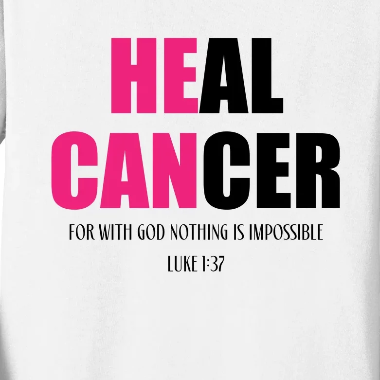 Heal Cancer | Cancer Awareness Kids Long Sleeve Shirt