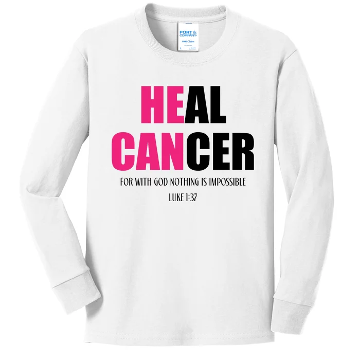 Heal Cancer | Cancer Awareness Kids Long Sleeve Shirt