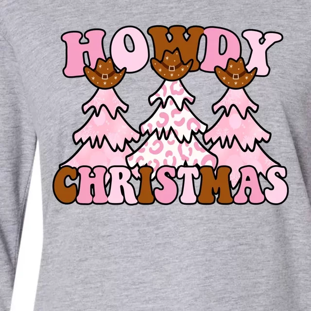 Howdy Christmas Cute Holiday Womens Cotton Relaxed Long Sleeve T-Shirt