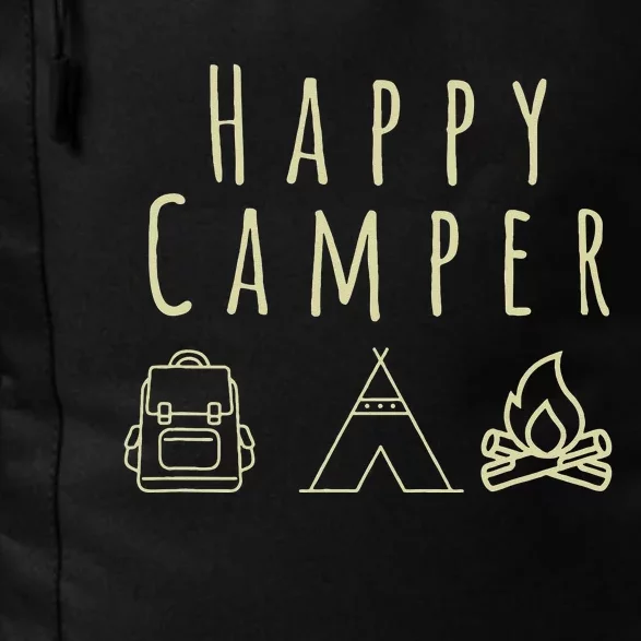 HAPPY CAMPER camping tee casual gift Daily Commute Backpack