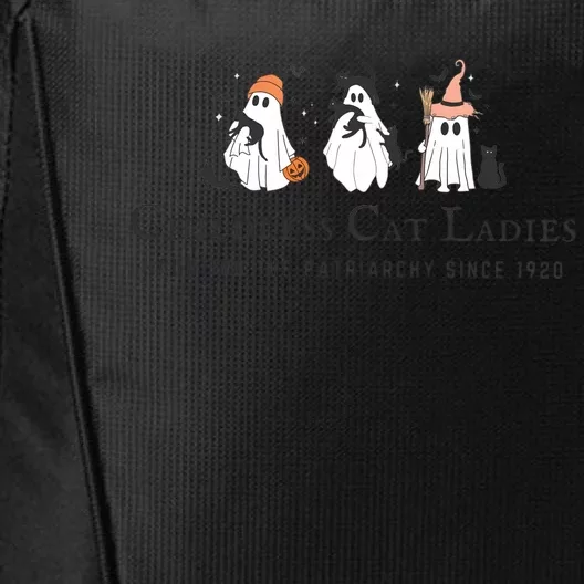 Halloween Childless Cat Lady City Backpack