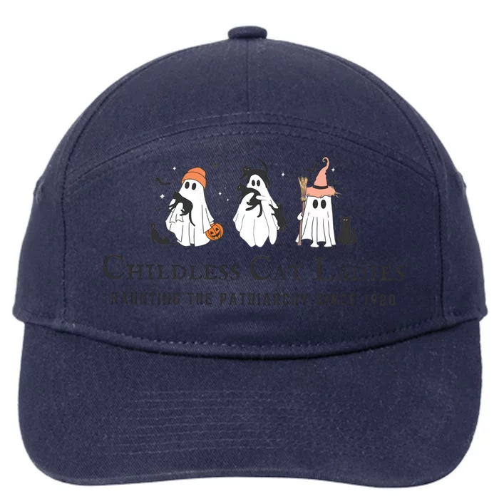 Halloween Childless Cat Lady 7-Panel Snapback Hat