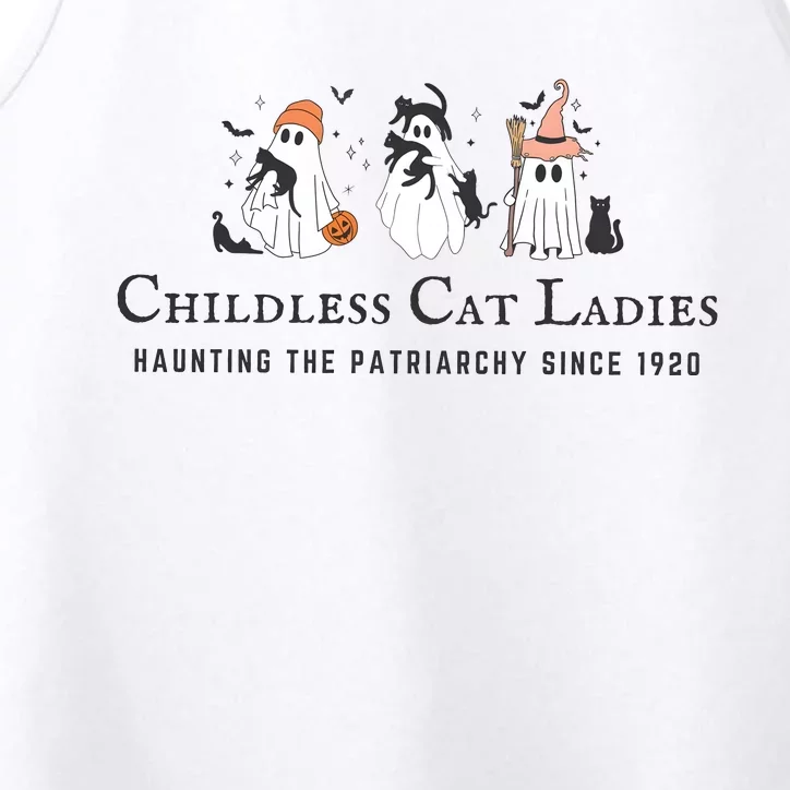 Halloween Childless Cat Lady Performance Tank