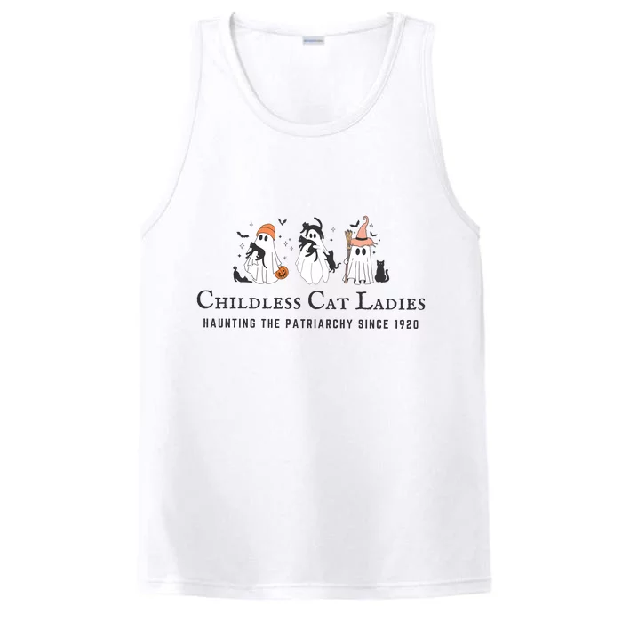 Halloween Childless Cat Lady Performance Tank