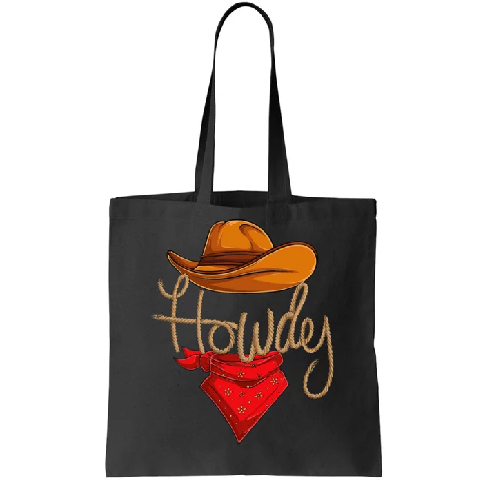 Howdy Cowboy Cowgirl Western Country Rodeo Howdy Tote Bag