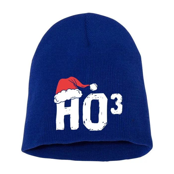 Ho3 Cubed Christmas Ho Ho Ho Math Teacher Xmas Mathematics Great Gift Short Acrylic Beanie