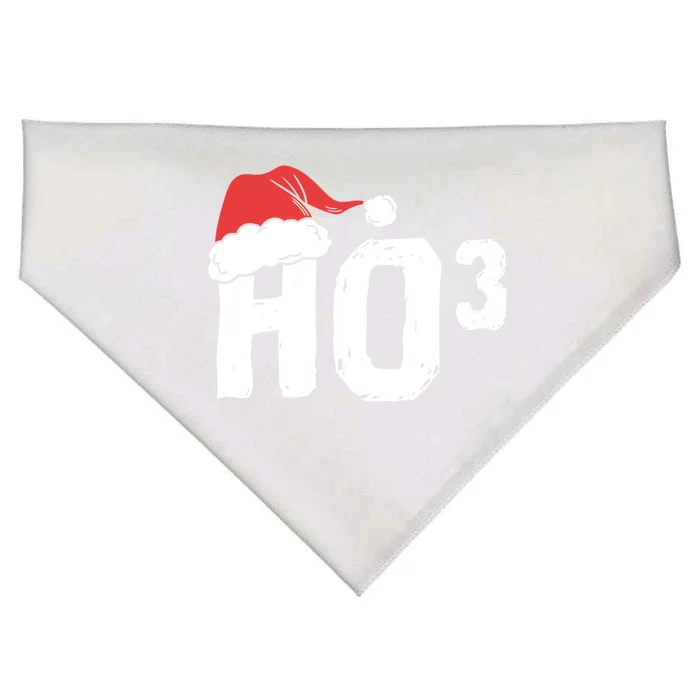 Ho3 Cubed Christmas Ho Ho Ho Math Teacher Xmas Mathematics Great Gift USA-Made Doggie Bandana