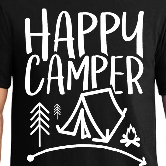 Happy Camper Camping Vacation For, Wo, And Pajama Set