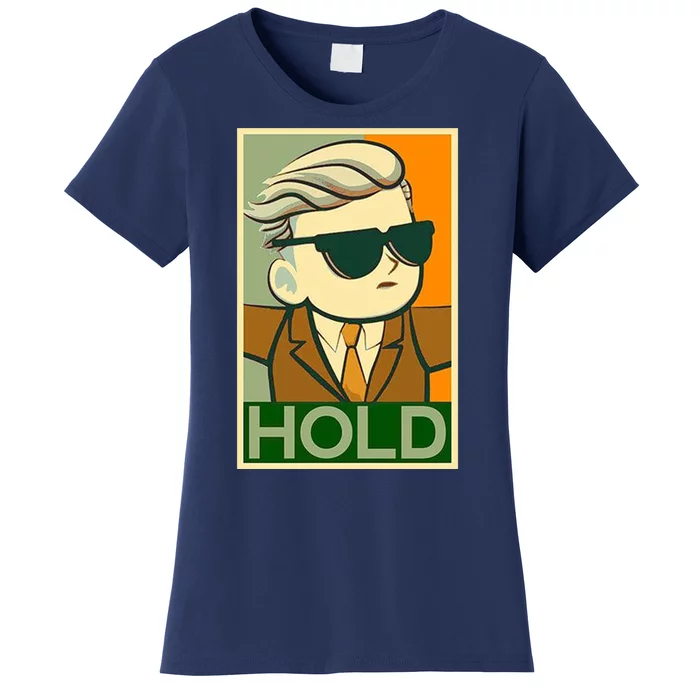 Hold Crypto Currency Cartoon Women's T-Shirt