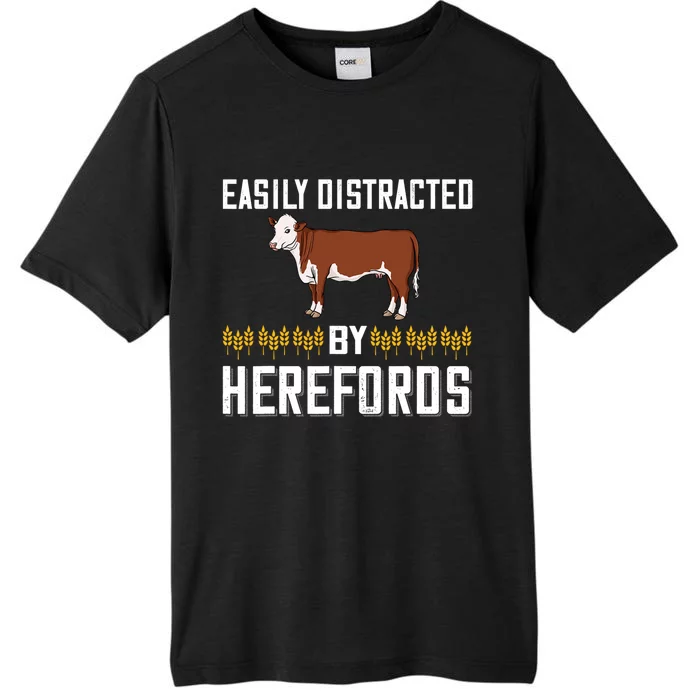 Hereford Cow Cattle Bull Beef Farm ChromaSoft Performance T-Shirt