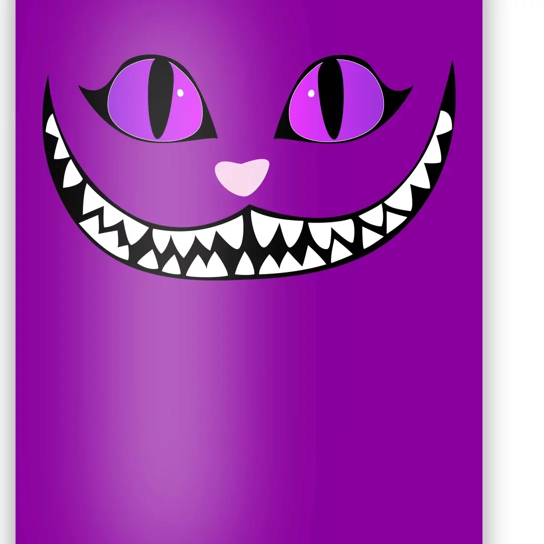 Halloween Cheshire Cat Grinning Smile Wonderland Floating Poster