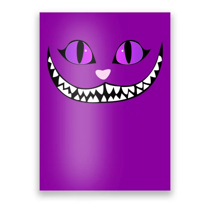 Halloween Cheshire Cat Grinning Smile Wonderland Floating Poster