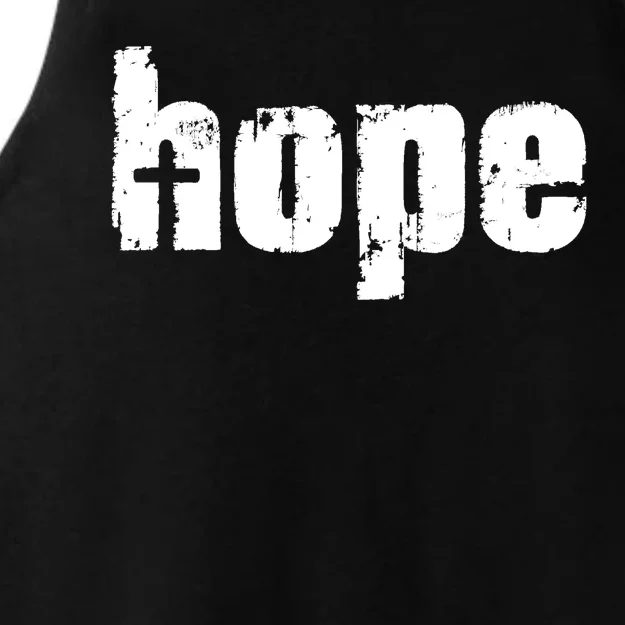 Hope Cross Christianity Ladies Tri-Blend Wicking Tank