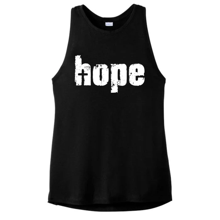 Hope Cross Christianity Ladies Tri-Blend Wicking Tank