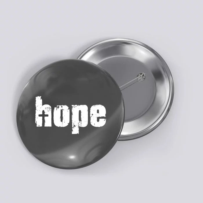 Hope Cross Christianity Button