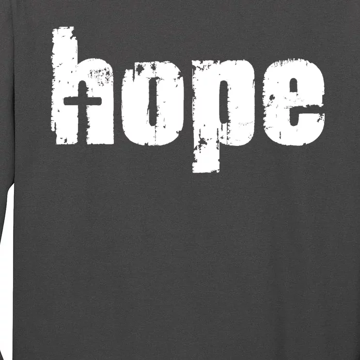 Hope Cross Christianity Tall Long Sleeve T-Shirt