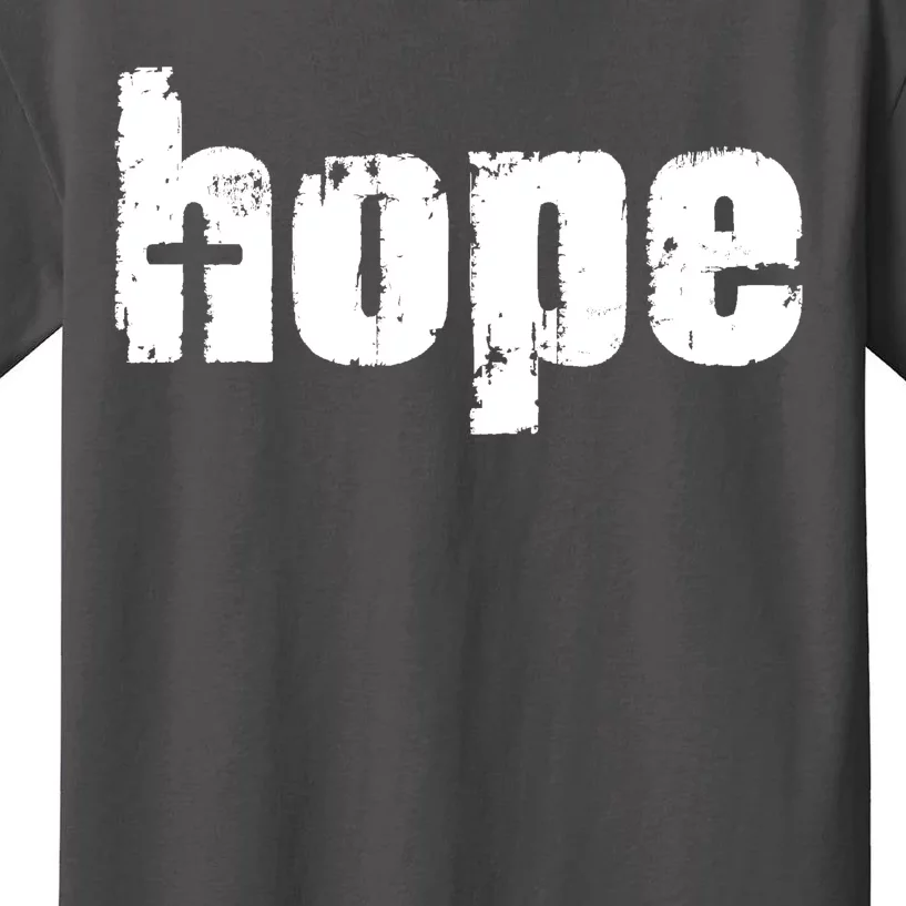 Hope Cross Christianity Kids T-Shirt