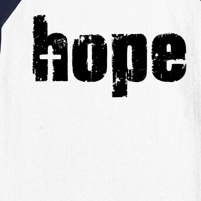 Hope Cross Christianity Baseball Sleeve Shirt