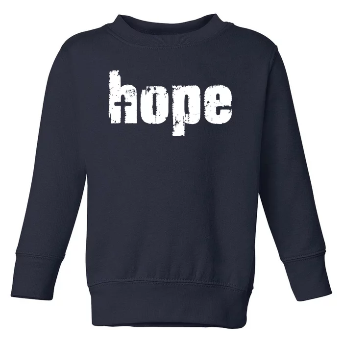 Hope Cross Christianity Toddler Sweatshirt