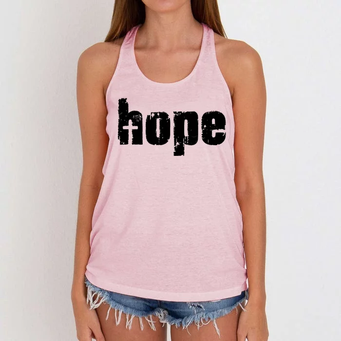 Hope Cross Christianity Women's Knotted Racerback Tank