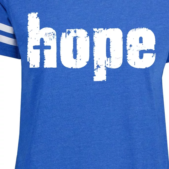 Hope Cross Christianity Enza Ladies Jersey Football T-Shirt